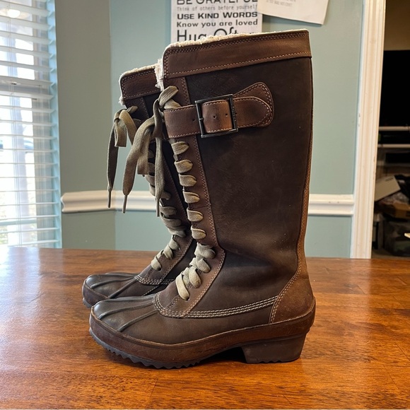 Sorel Women's Sorelia Earhart Leather Boot size 7 - Picture 1 of 8